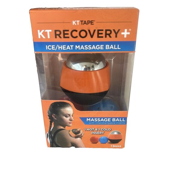 KT Tape Recovery Ice /Heat Massage Roller Ball Interchangeable Inserts Recovery - Picture 1 of 7